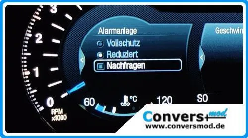 Werkseitige Alarmanlage freischalten