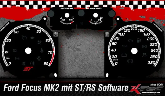 Tachoscheiben Ford Focus MK2 FL / für ST-RS Software