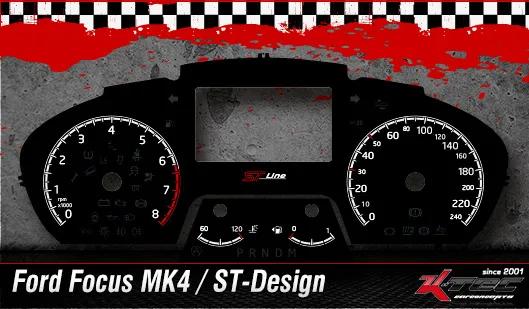 Tachoscheiben Ford Focus 2018 MK4 ST-Design