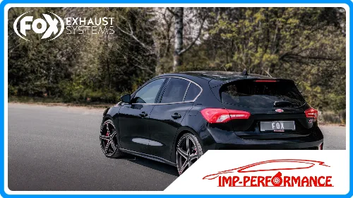 FOX Sportauspuff Ford Focus IV ST Endschalldämpfer Ausgang rechts/links ab OPF - 1x100 Typ 25 schwarz